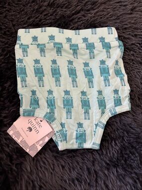 kate quinn Kids Mint Nutcracker Print bottom